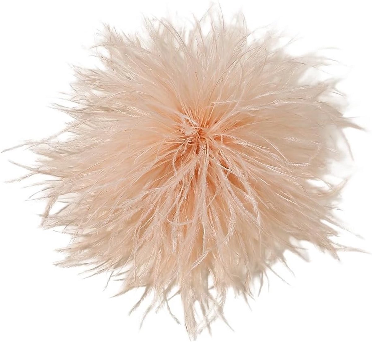 Luxe Pluizige Veer Broche voor Dames - Corsage voor Feest en Bruiloft
