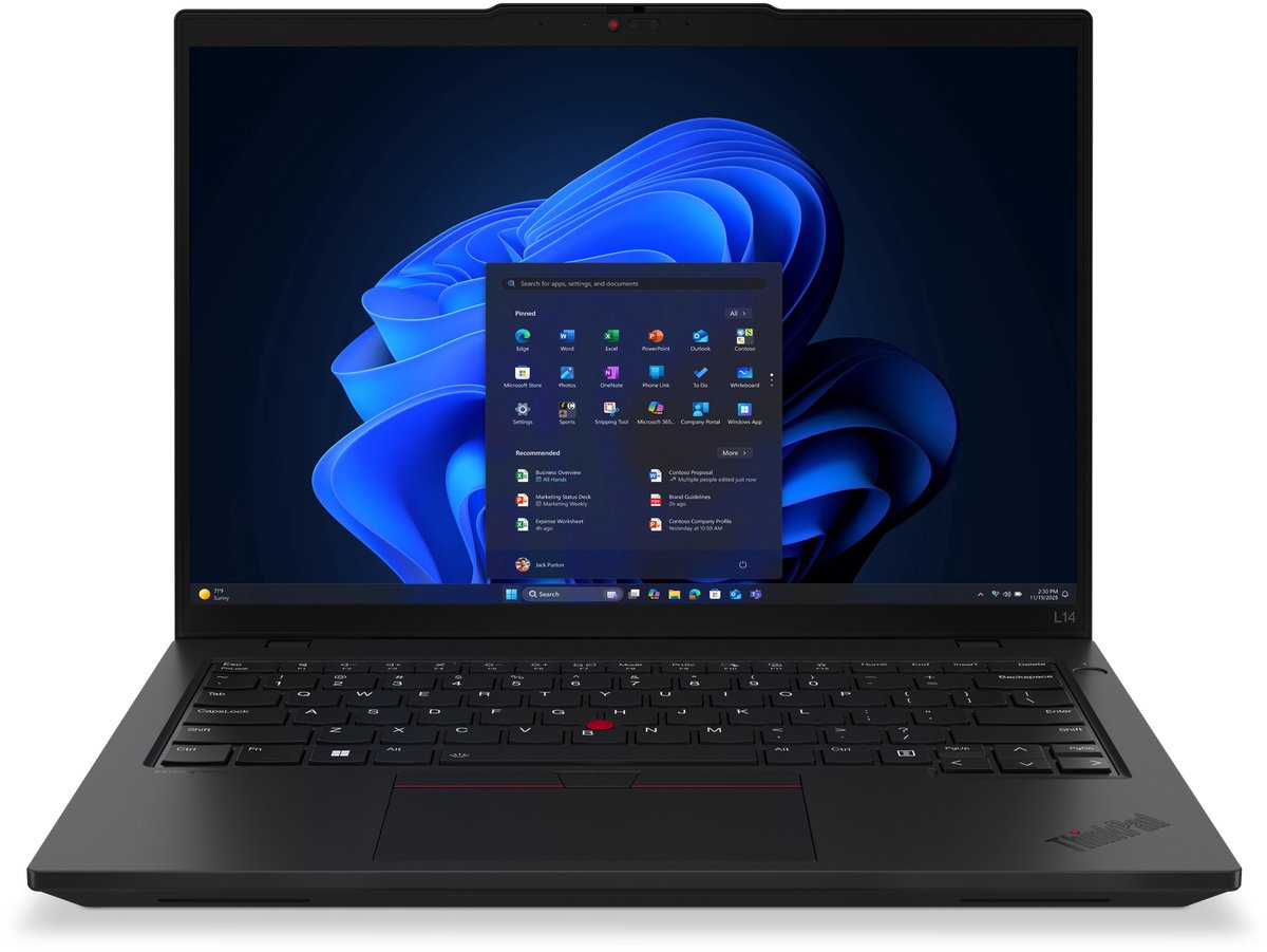 Lenovo ThinkPad L14 Gen 6 (Intel) Intel Core Ultra 7 255U Laptop 35,6 cm (14") WUXGA 16 GB DDR5-SDRAM 512 GB SSD Wi-Fi 6E (802.11ax) Windows 11 Pro Engels Zwart