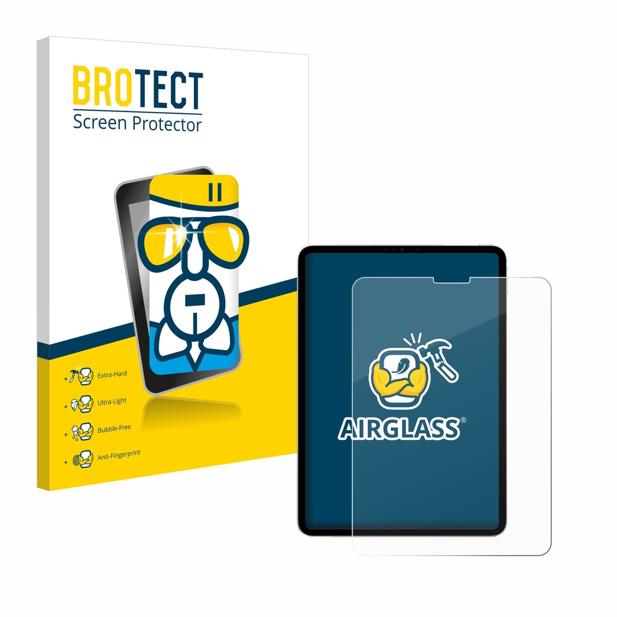 Screenprotector voor Apple iPad Pro 11" 2022 (4. Gen.) Beschermglas transparant