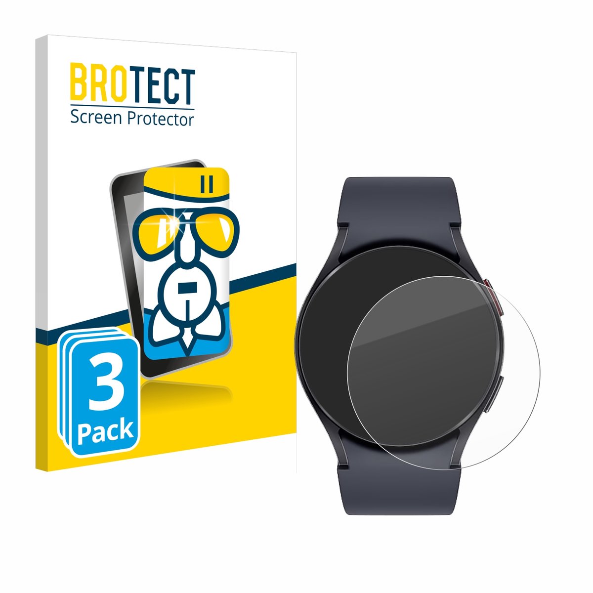 Screenprotector 3 Stuks voor Samsung Galaxy Watch 6 (40 mm) Beschermglas transparant
