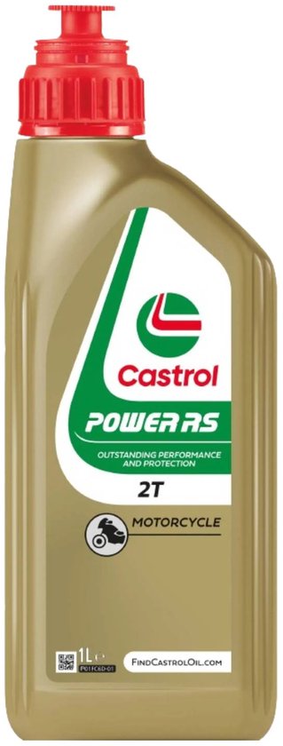 Castrol Power RS 2T - 100% synthetische olie voor 2-takt motorfietsen - 1L