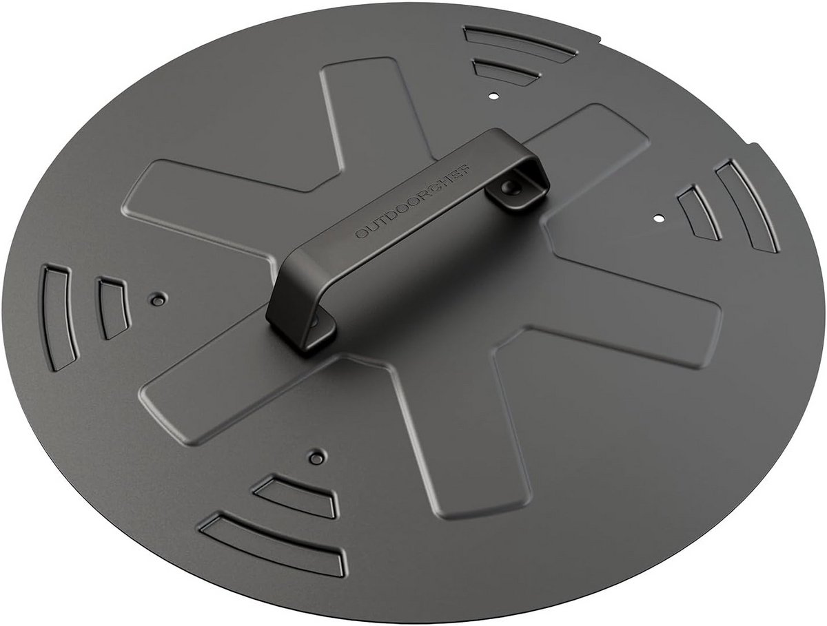 Ronde Deksel 30 cm voor Grill of Plancha - Koolstofstaal