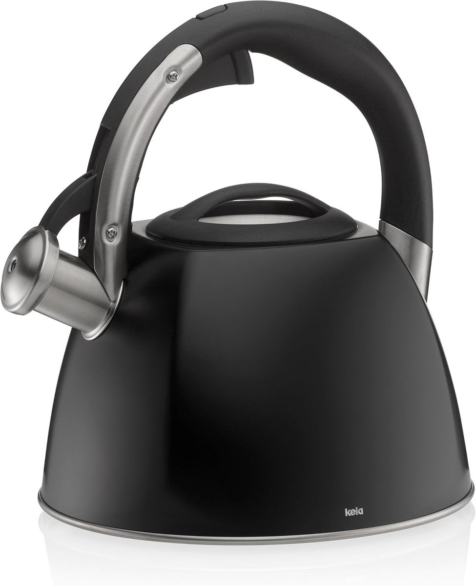 RVS Fluitketel met Fluittoon en Knoopsbediening 2.4 Liter