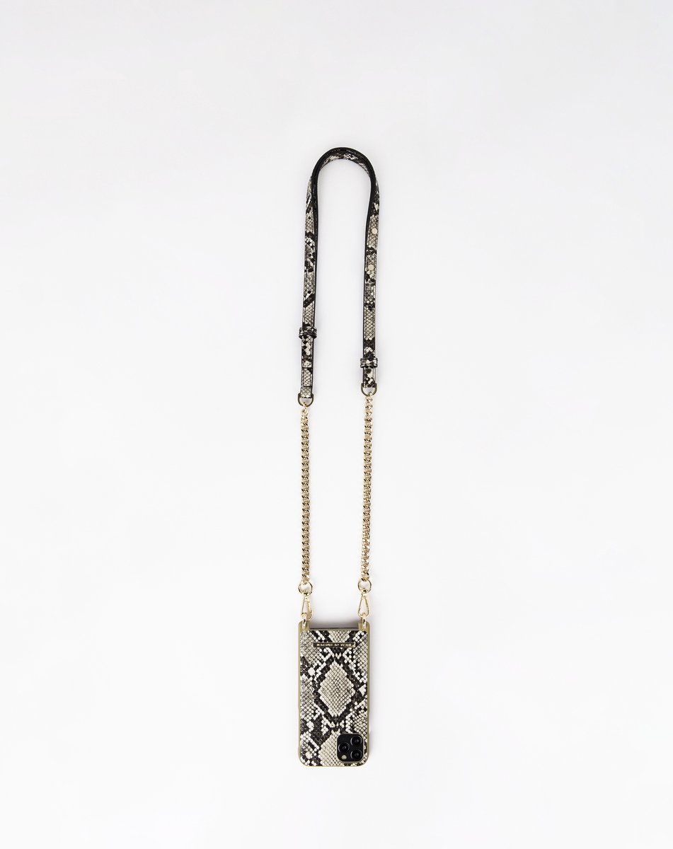 iDeal of Sweden Phone Necklace Case voor iPhone 11 Pro/XS/X Desert Python