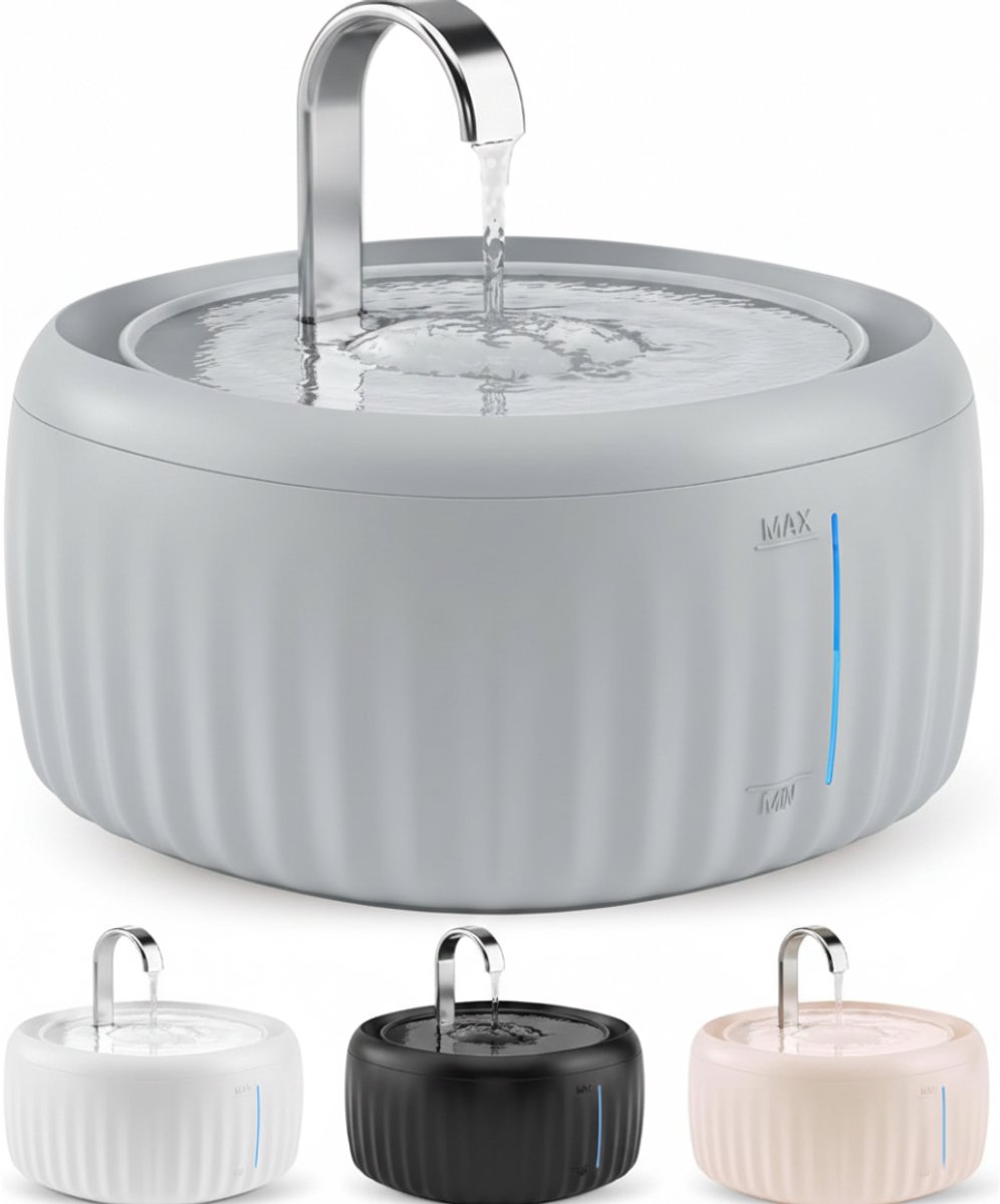 Octav8® Drinkfontein kat - Automatische waterfontein - Drinkbak kat - Super Quiet - BPA Free - 3L