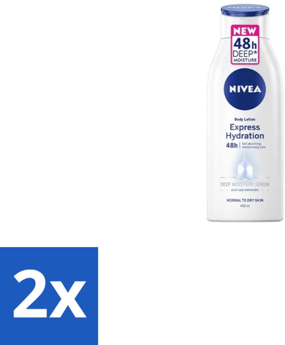 Nivea – Bodylotion – Express Hydration 48H – 400 ml - Voordeelverpakking - 2 stuks