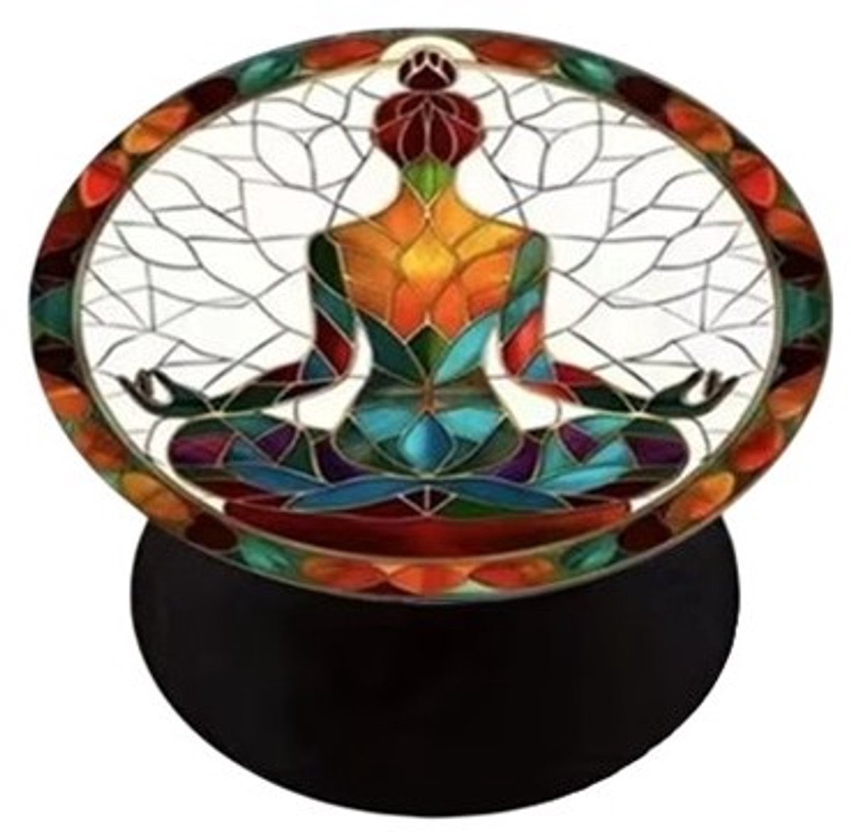 Mj Joys® - Phone Grip - Universele Verstelbare Phone Socket - Telefoonbutton - Telefoonaccessoire - Geschikt voor de meeste Smartphones en Cases - GSM Tablet Houder - Meditatie