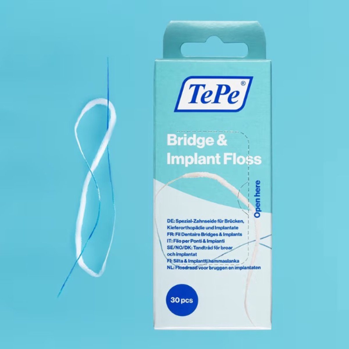 Tepe Floss Bridge & Implant - Flosapparaten - 3x 30 stuks - Wit