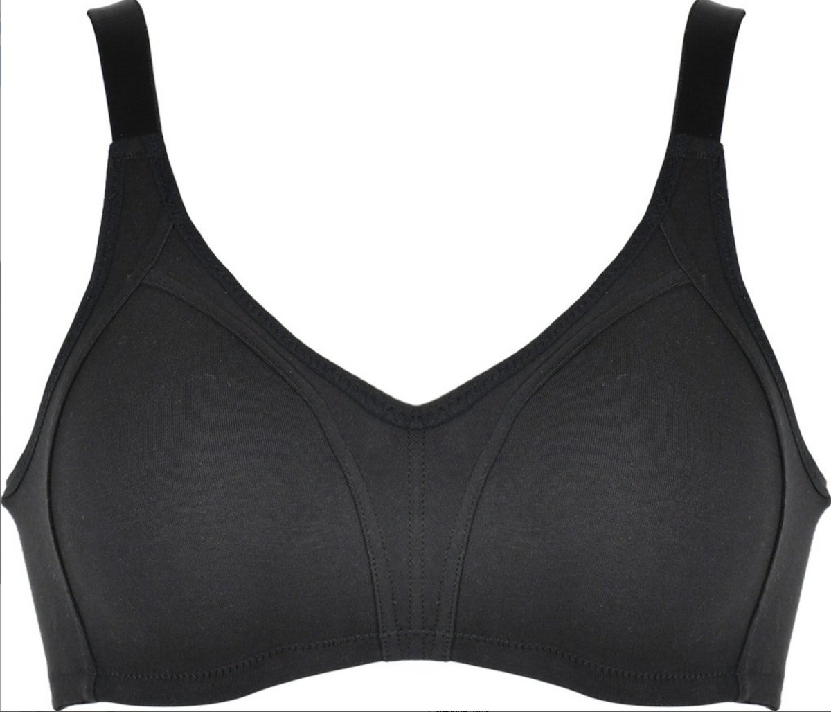 Naturana naadloze soft BH zonder beugels maat 80D zwart