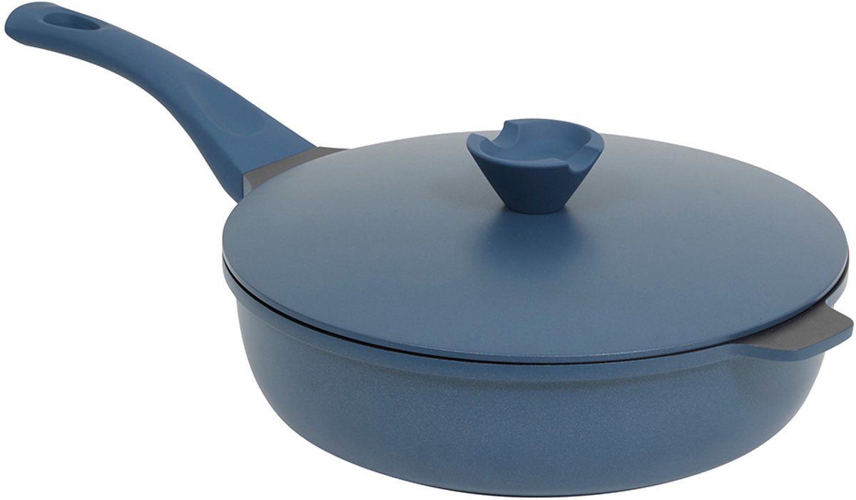 Anti-aanbakpan met Stoominzet Ø 28 cm Blauw