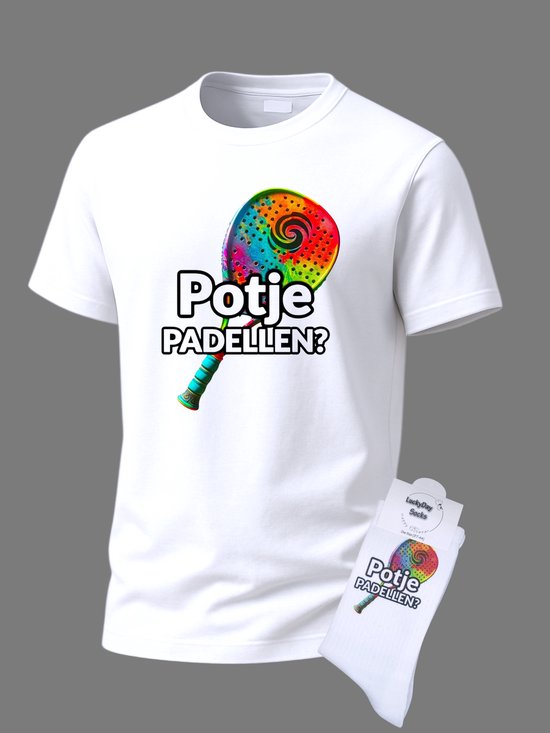 T-shirt Grappige tekst - Padel Gift SET