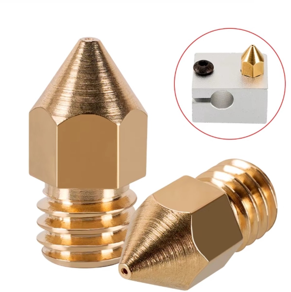 Actie4you® - MK8 nozzle - 0,4mm - 4 stuks - geschikt voor o.a. Ender 3