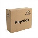 Bruine kartonnen doos met zwarte tekst "Kapstok" en het MAZAZU logo.