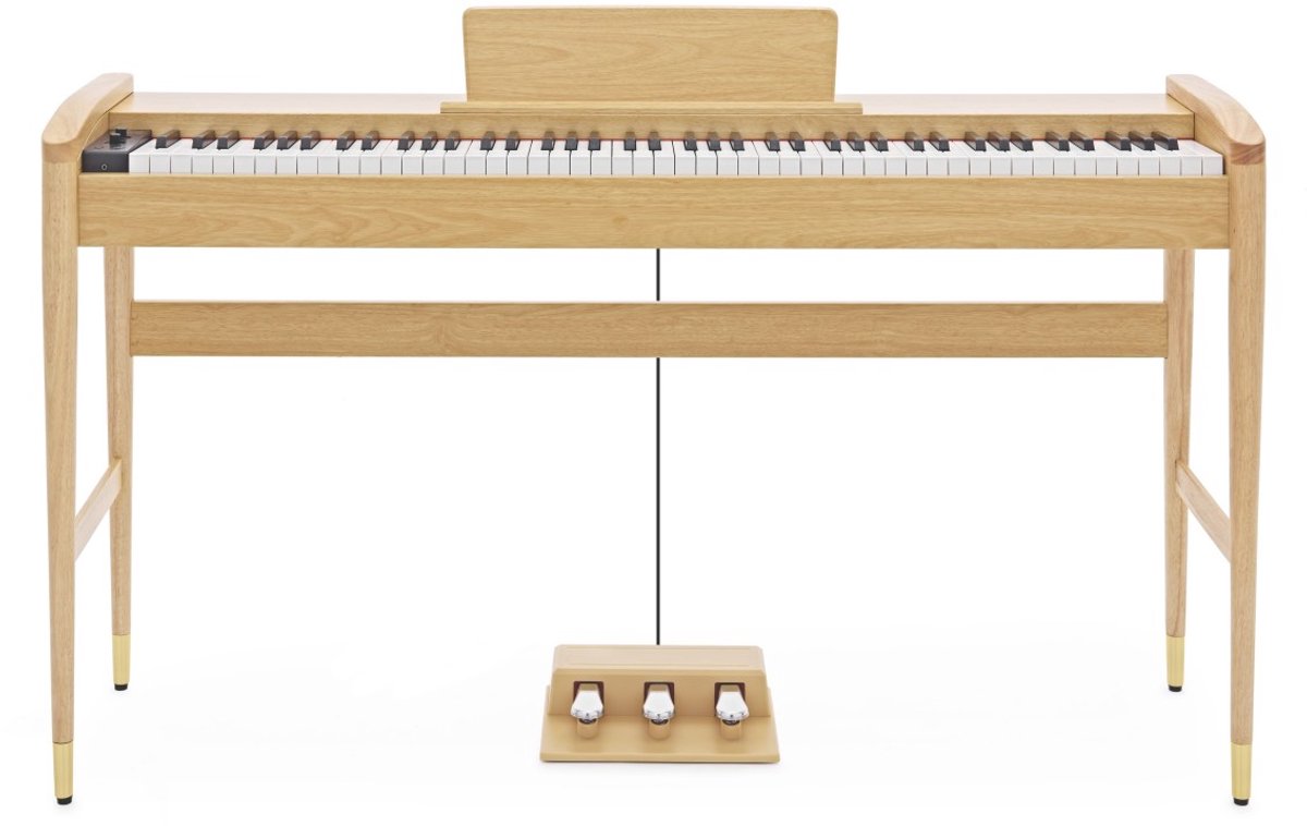 Keynote Contemporary Digitale Piano met Bluetooth van Gear4music, Licht Eiken