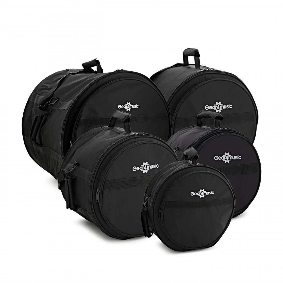 Deluxe gevoerde Fusion Drumtas Set by Gear4music
