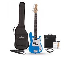 3/4 LA Basgitaar + 15W Versterkerpakket Blauw