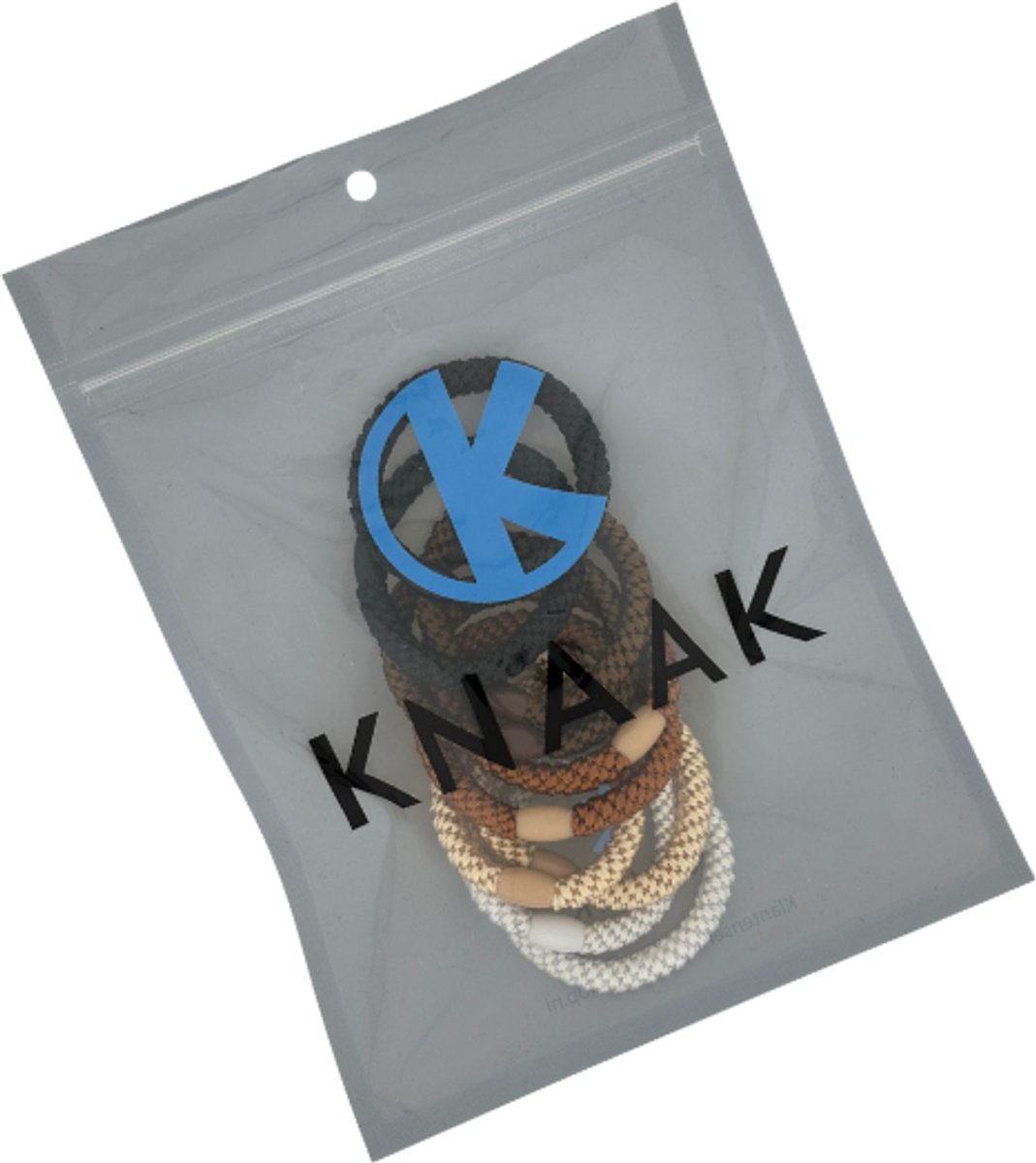 Knaak Haarelastiekjes - Gevlochten - Elastiek en Armband - Sterk Elastiek - 10 stuks — cadeau in Mode & Accessoires - foto 6