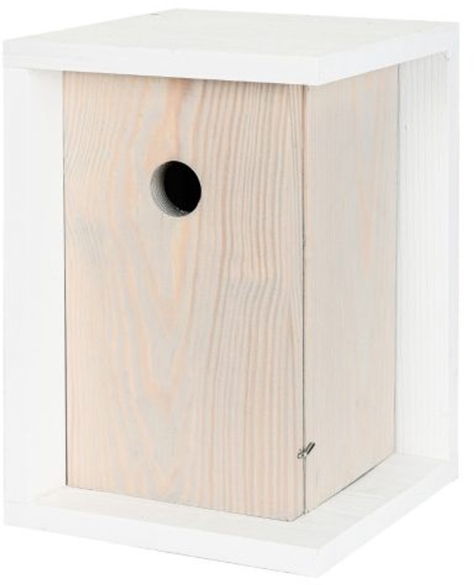 Tweetfeed Nestkast Rosalie - stijlvol wandmodel nestkast met invliegopening 32 mm