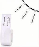 Niimbot Labels - Etiketten voor B1/B21- 30x45mm - 50mm staart - 80 vellen - Kabel labels - Wit