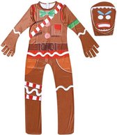 Fortnite Merry Marauder skin halloween kostuum kinderen - maat XL 160 - Carnaval, Halloween en verjaardag pak kids sui