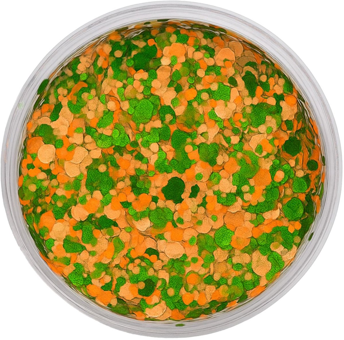 Partyxplosion - chunky glitters oranje groen-Kruikenstad