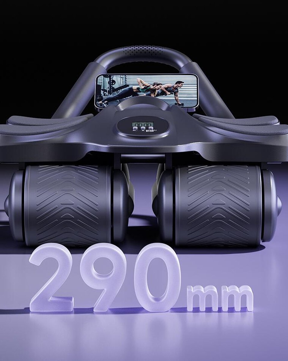 Hoge Ab Roller Buikspiertrainer met LCD Display - afbeelding 3