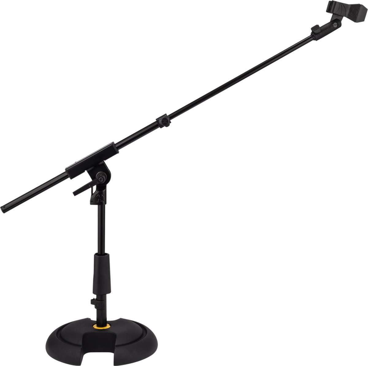 HERCULES Stands HCMS-120BPRO microfoonstandaard, PRO-serie, 31-42 cm, telescopische arm, gietijzeren voet