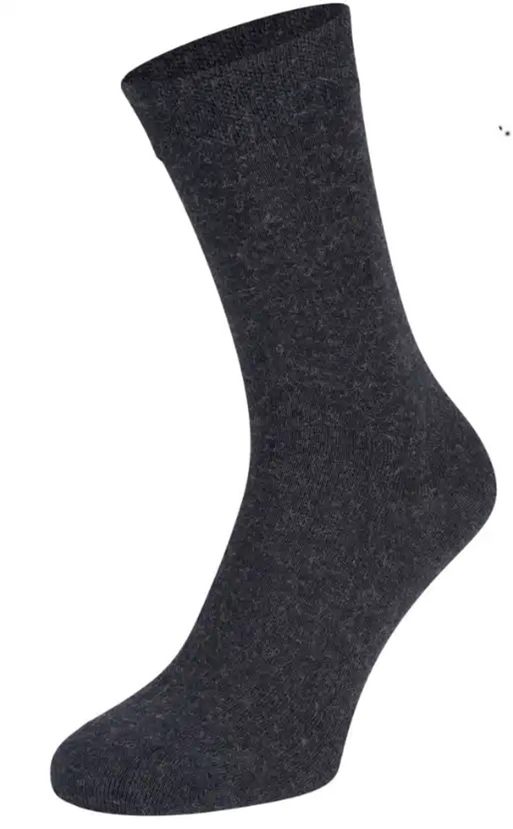 Boru Bamboo bamboe sokken met wol - Warme naadloze dames en heren kousen - 46 - Antracite