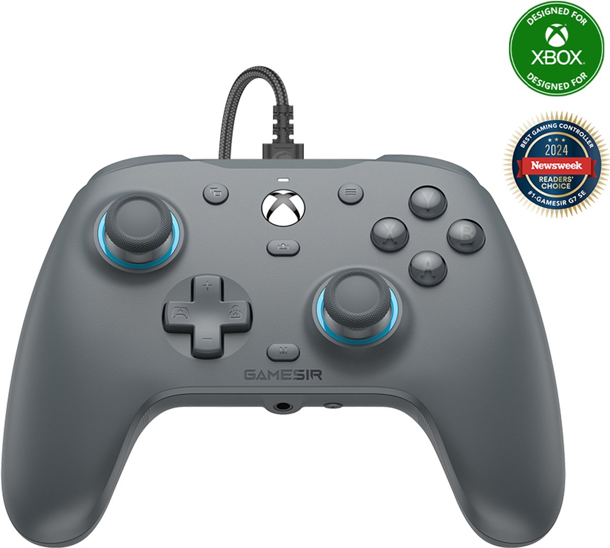 Gamesir G7 SE - Bedrade Controller - Hall Effect Sticks - Xbox Series X/S, Xbox One en PC - Grijs