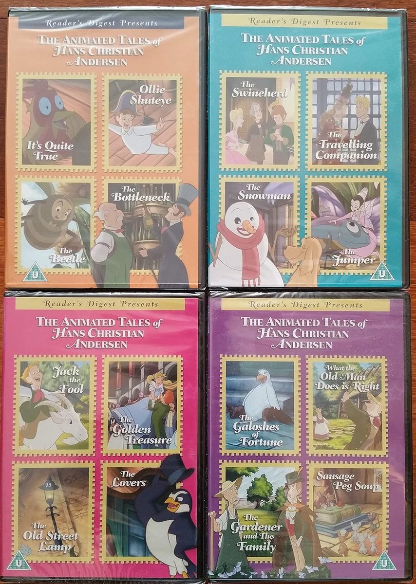 16 Beroemde Sprookjes van Hans Christian Andersen op DVD