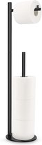Purify Prime - WC Rolhouder Staand - Zwart RVS - Voor 4 Rollen