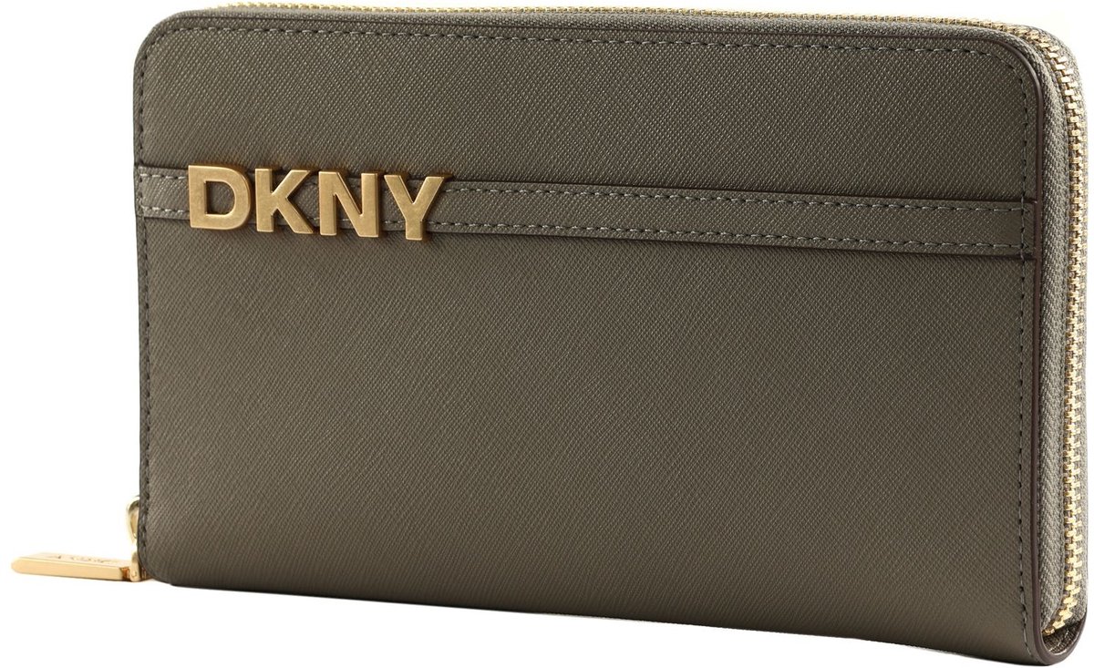 DKNY portemonnee Avril Zip Around Wallet Mink Taupe