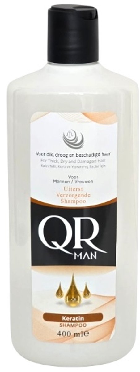 QR-Man Shampoo | Keratine | 400ml