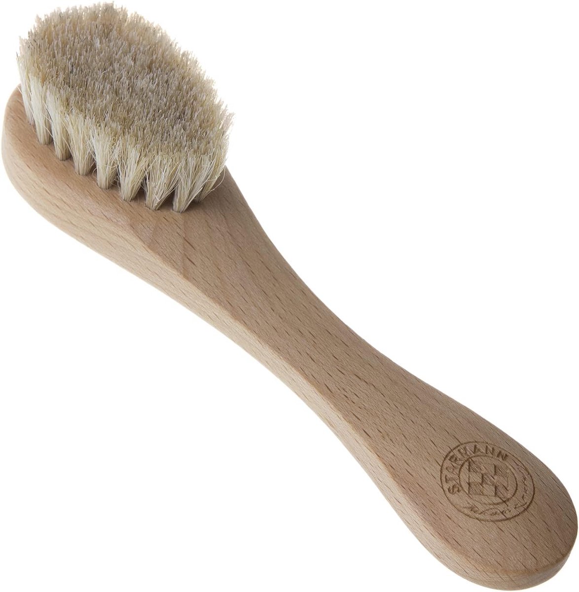 Gezichtsborstel - Gezichtsreiniger - Droge peeling - Natuurlijke paardenhaarvezels - Beukenhout