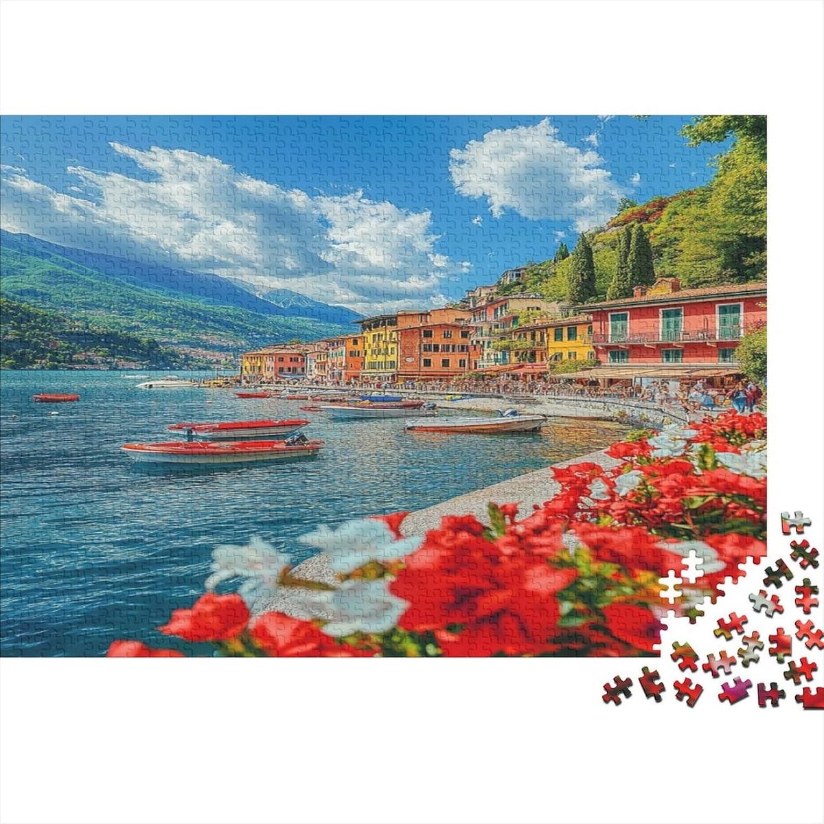 Meer Puzzel - Legpuzzel Volwassenen - Ontspanning Thuis - Gerecycled Karton - 1000 Stukjes 75x50cm - Stijl 19
