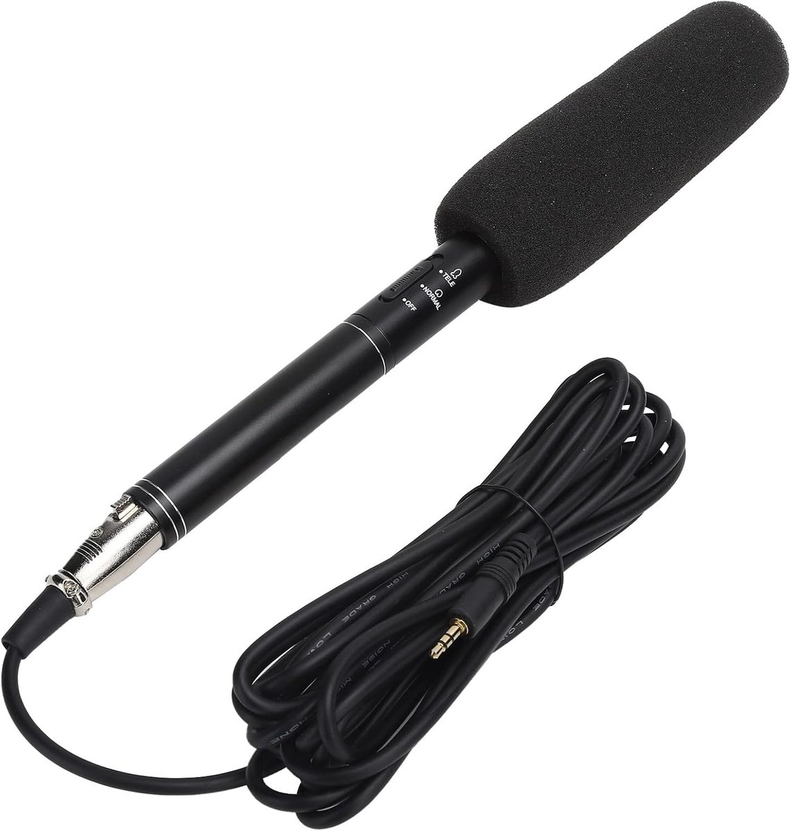 Handheld Microfoon - XLR Condensator - Reportage Opnames - Enkele Richtingsgevoelig - 5m Kabel