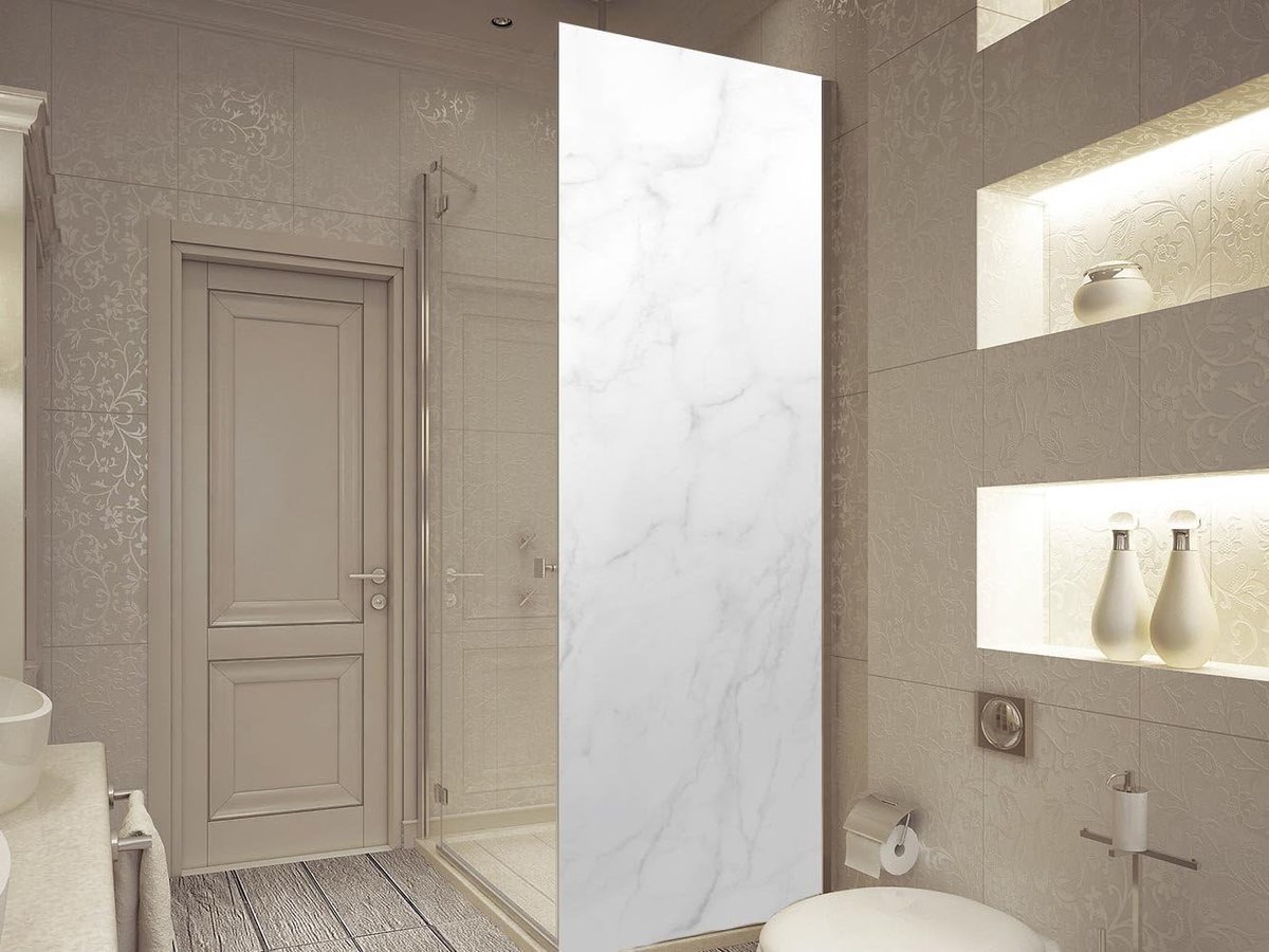 Douchewand Sticker - Decoratieve Folie - Badkamer Decoratie - Robuust Vinyl Materiaal - 60