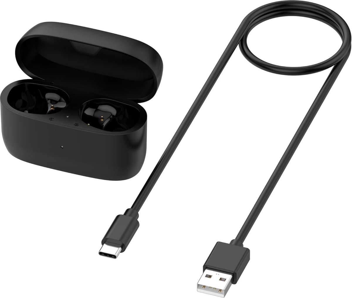Oplaadcase Oordopjes - Hoofdtelefoon Dock - Snel Opladen - Grote Batterijcapaciteit - Zwart
