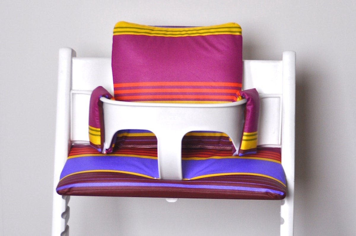 Stripes purple multicolor kussenset voor de stokke tripptrapp kinderstoel-stoelverkleiner-tripptrapp kussen-liefleukenhip