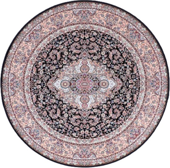 SusaStyle Perzisch Vloerkleed – Salari darkblue – Tapijt 250 cm – Rond