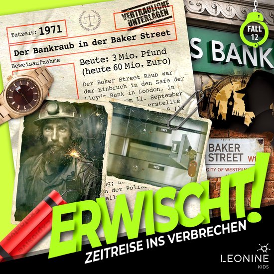 Folge 12: Der Bankraub in der Baker Street - cover