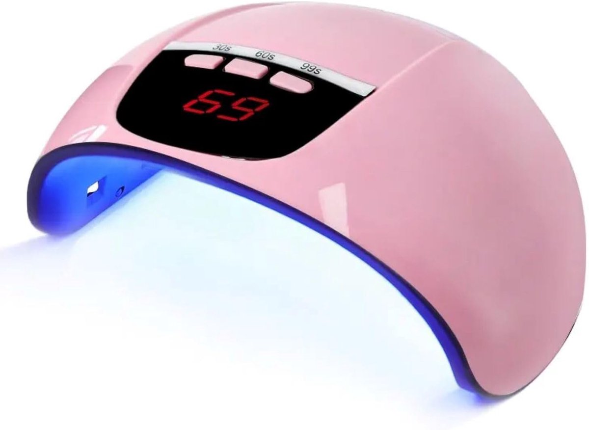 Nagel Uithardingslamp - Gelnagellak Droger - Thuis Manicure - Dubbele Snelheid Uitharding - 54 Watt Vermogen - Roze