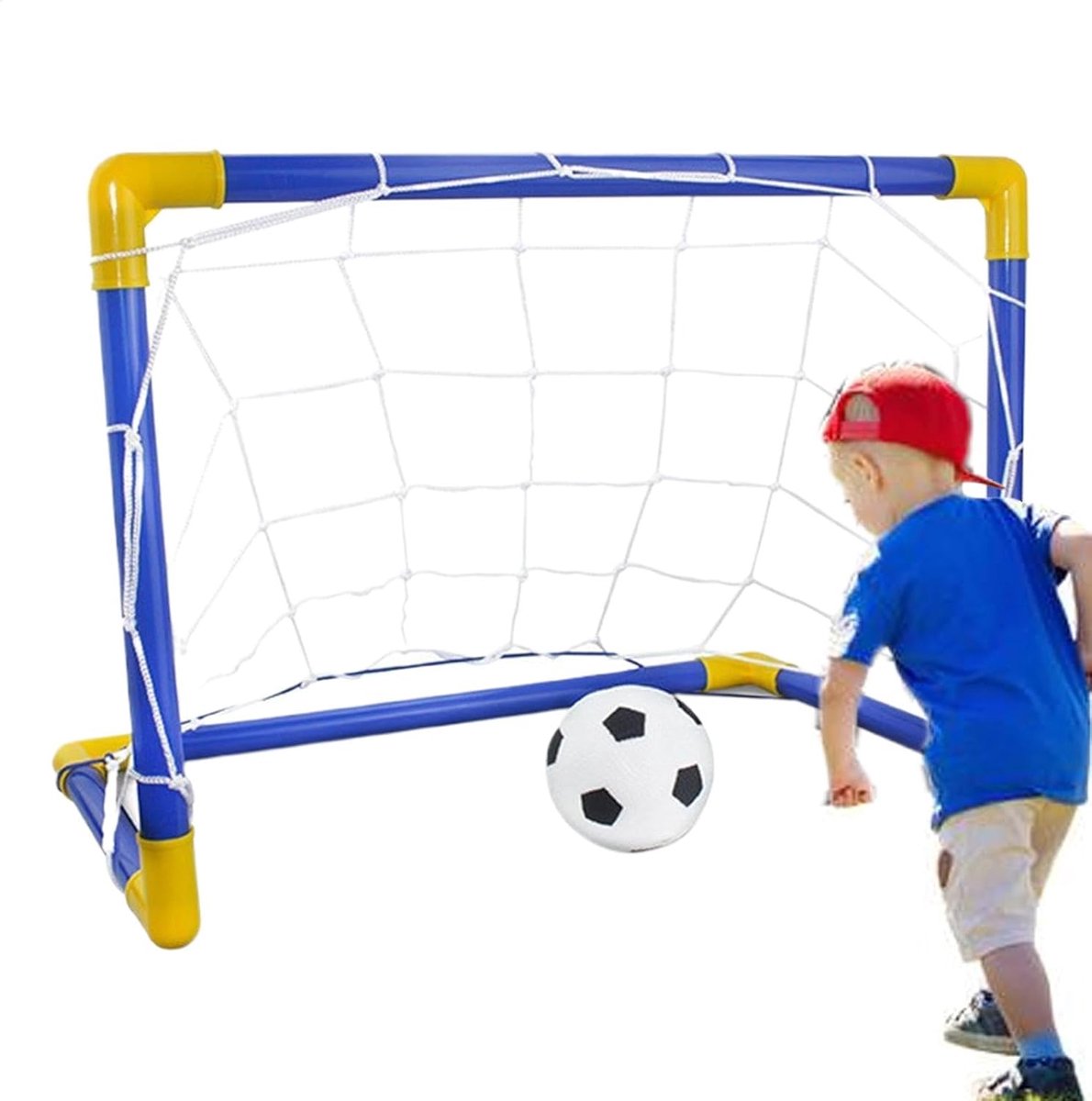 Voetbaldoel Kinderen - Junior Doel - Buiten Spelen - Draagbaar Opvouwbaar - 5.2 x 19.8 x 5.2 cm
