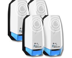 BP® Pest Repeller - 4 Stuks - Muizenverjager - Ultrasone Verjager - Ultrasonische Ongedierte Bestrijder - Muizen Bestrijden - Insectenverjager - Ultrasone Verjagers - Geen Geluid - 100% Veilig