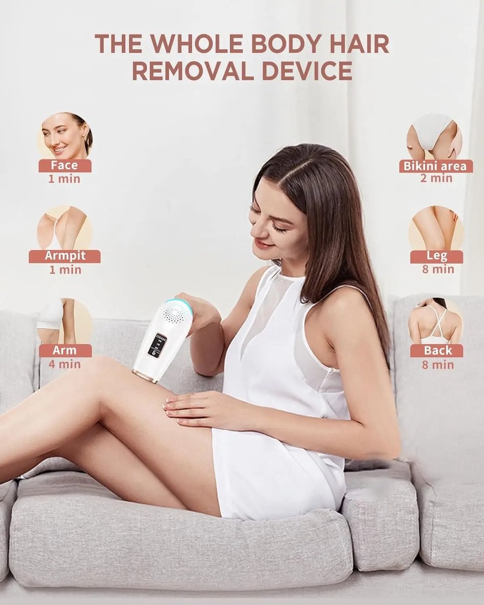 Lifero IPL Laser Ontharingsapparaat - Epileerapparaat Dames thumbnail 3