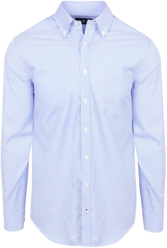 Steppin' Out Overhemd Checks Blauw Roze - Maat XL - Heren - Casual Shirt