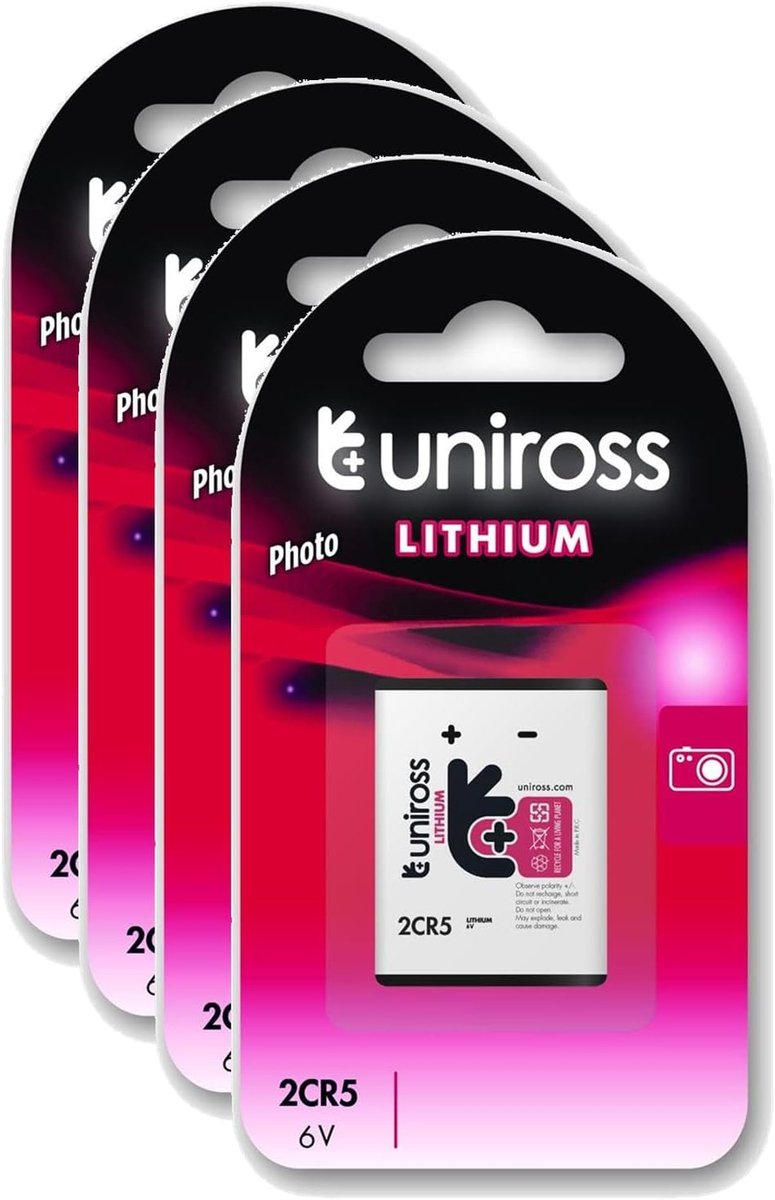 Lithium Fotobatterijen - Energizer Batterijen - Camera Voeding - 6 Volt - 4 Stuks