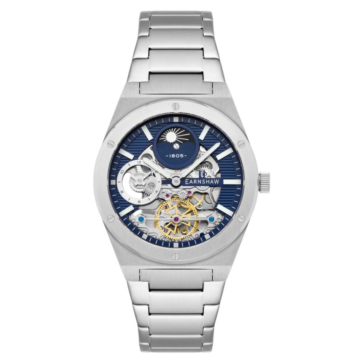 Earnshaw - ES-8291-22 - Polshorloge - Heren - Automatic - Drake Dual Time