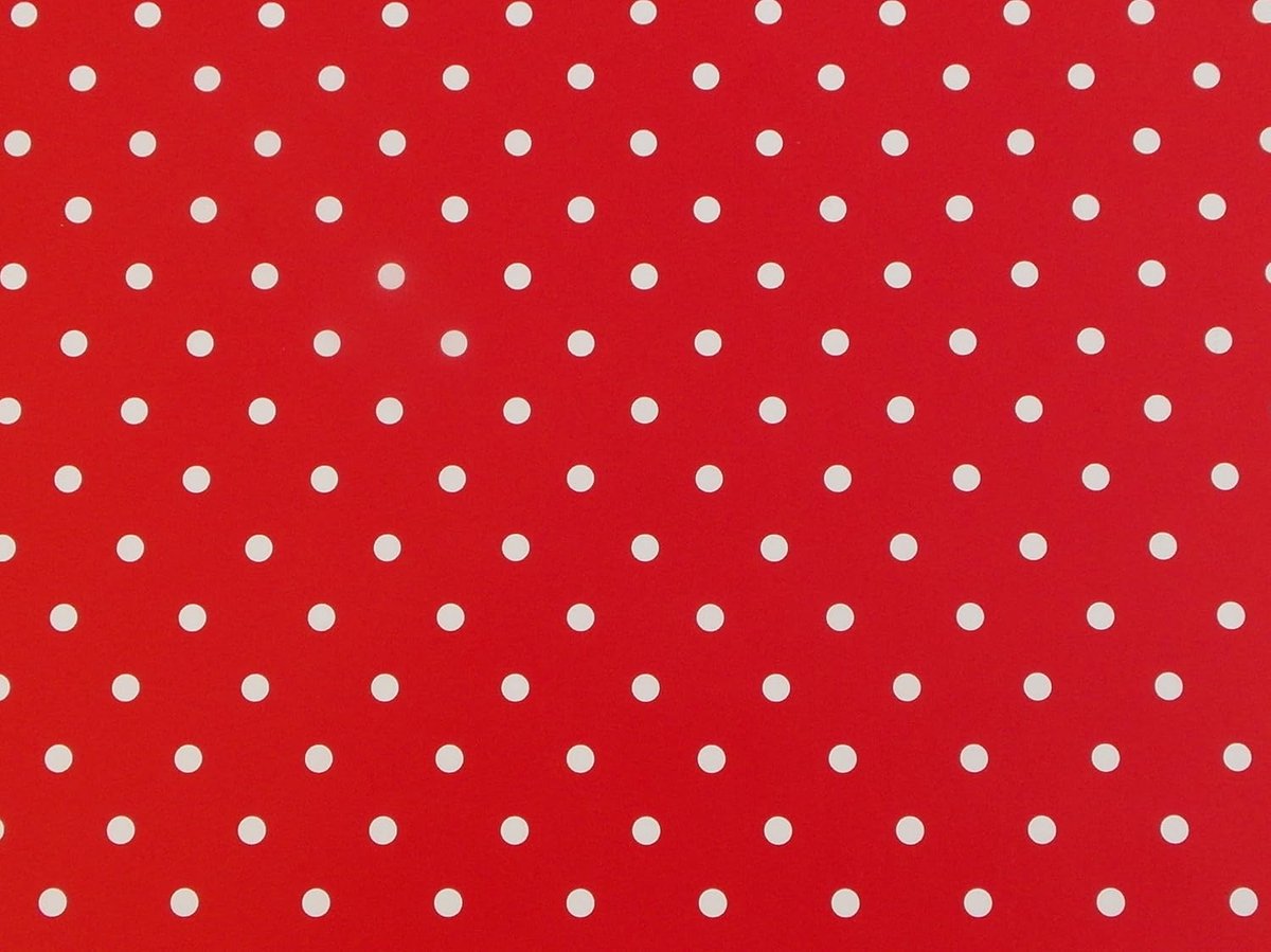 Tafelkleed Ovaal - Afwasbaar Kleed - Keuken en Tuin - Waterdicht Vinyl - 140x200cm - Rood Wit
