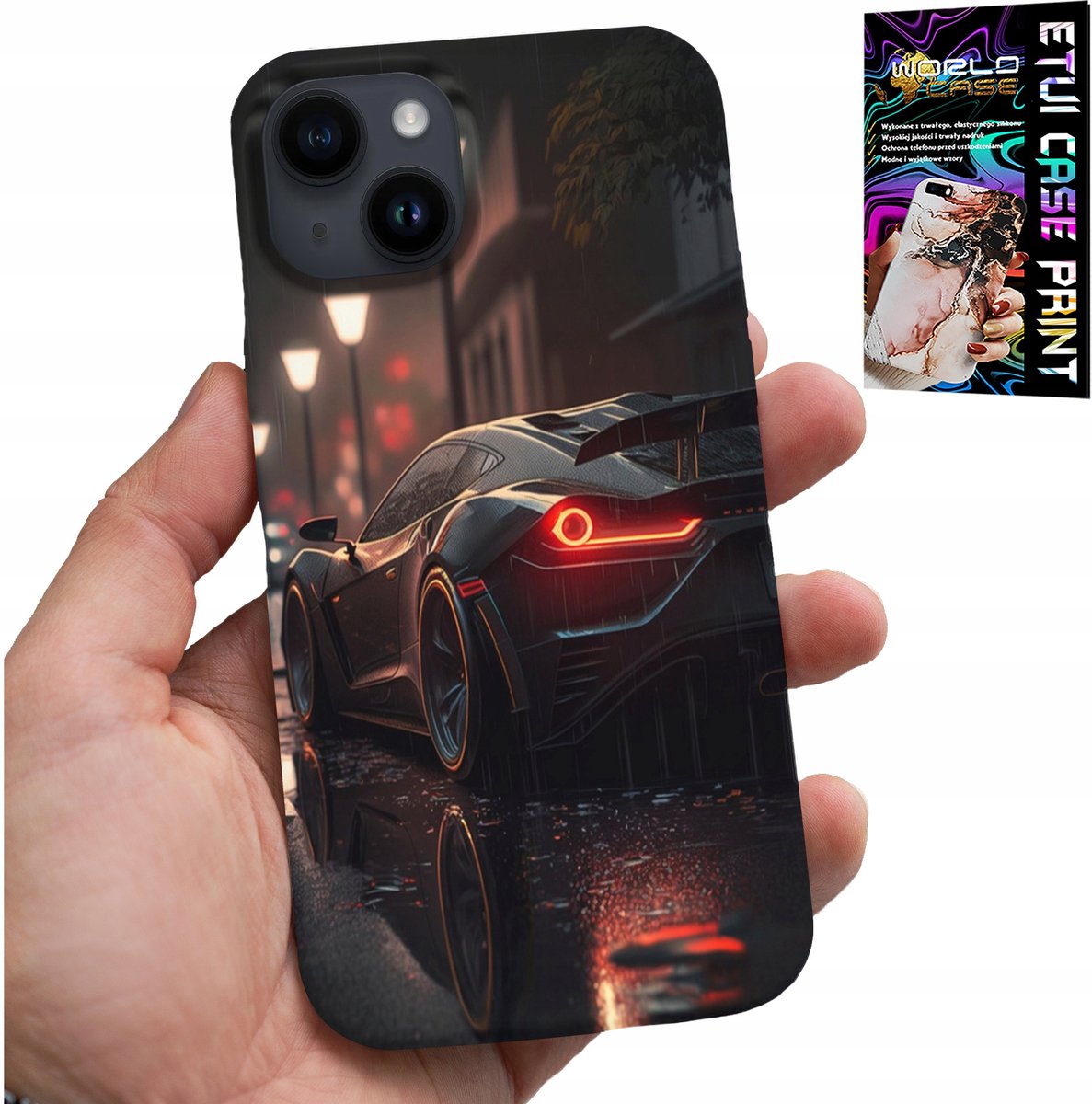 iPhone 14 hoesje - Sportwagens, motorliefhebbers, glas